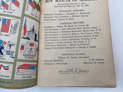 1943 Boy Scouts Handbook for Boys, World War II Era