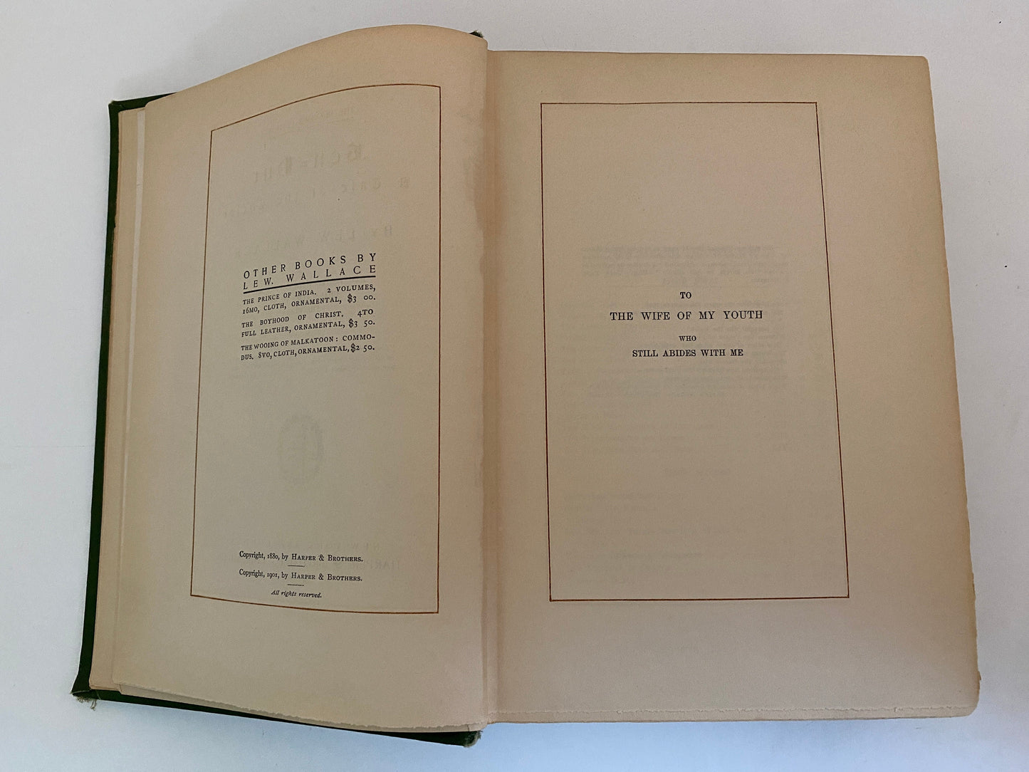 Antique Book, Ben-Hur, The Players Edition, by Lew. Wallace 1904 at Duckwells
