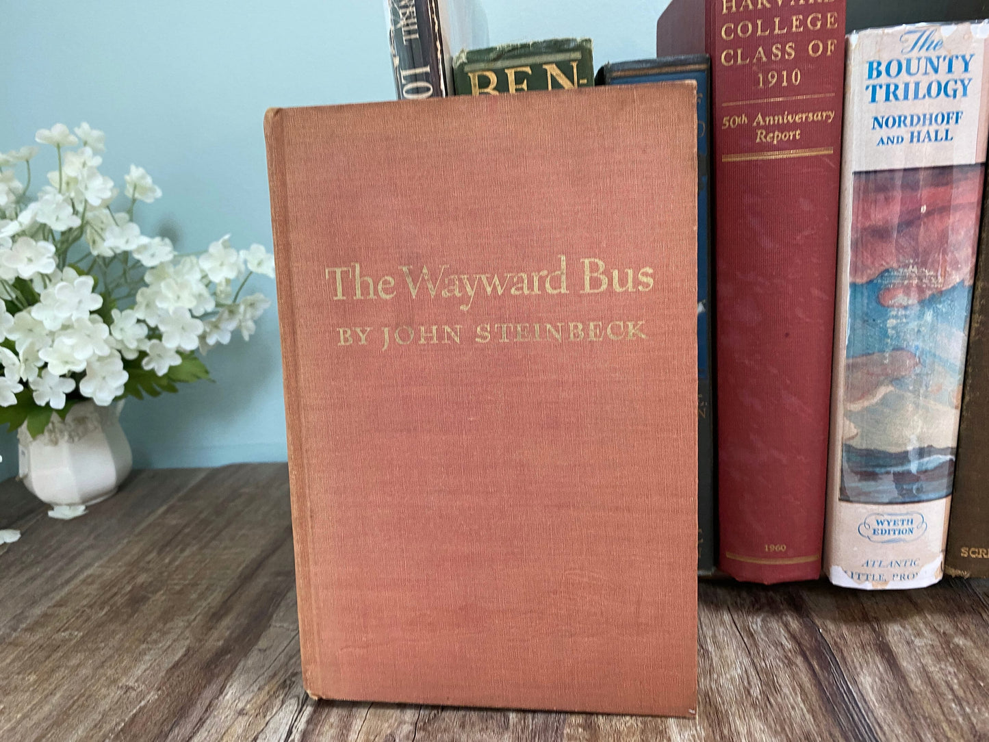 Vintage Hardcover First Edition Book, The Wayward Bus by John Steinbeck