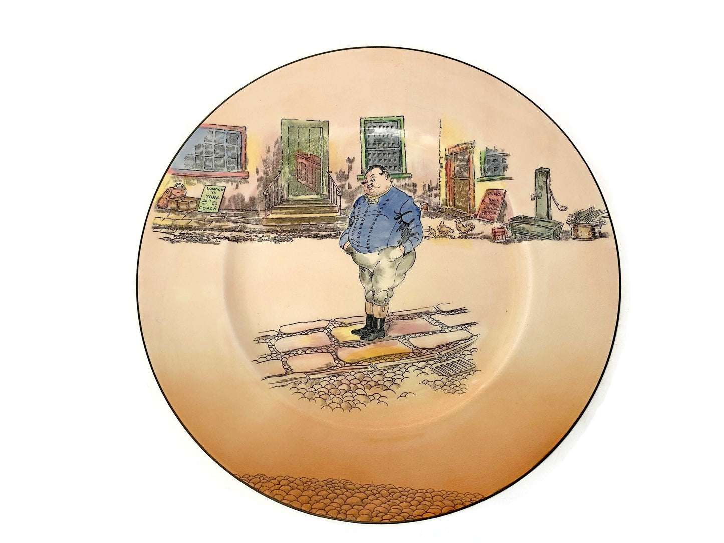 Vintage Royal Doulton Plate, Dickens Ware The Fat Boy D6327 at Duckwells