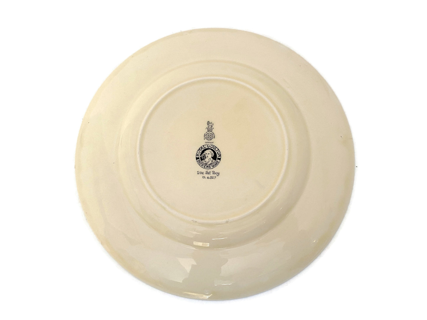 Vintage Royal Doulton Plate, Dickens Ware The Fat Boy D6327 at Duckwells