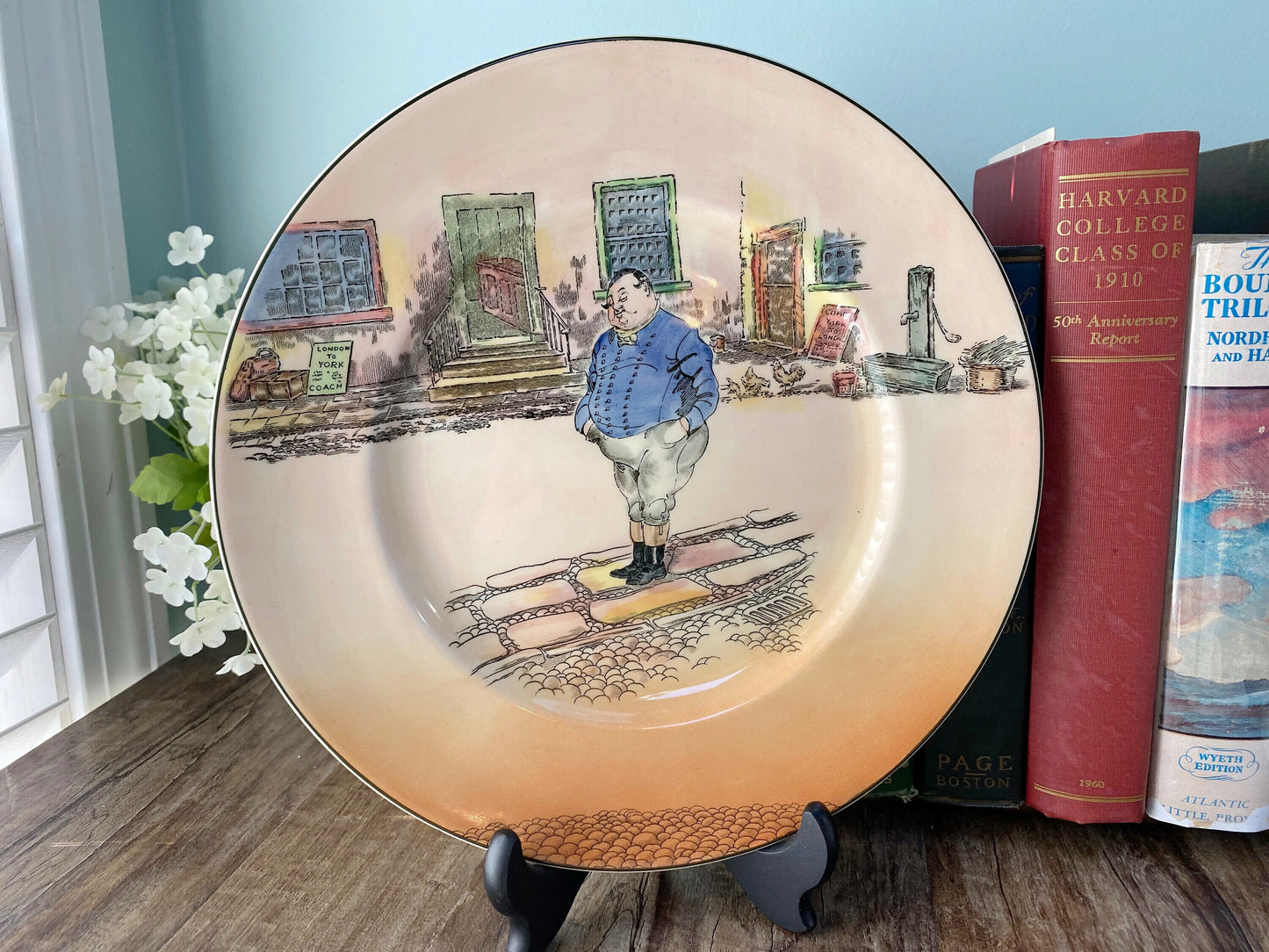 Vintage Royal Doulton Plate, Dickens Ware The Fat Boy D6327 at Duckwells