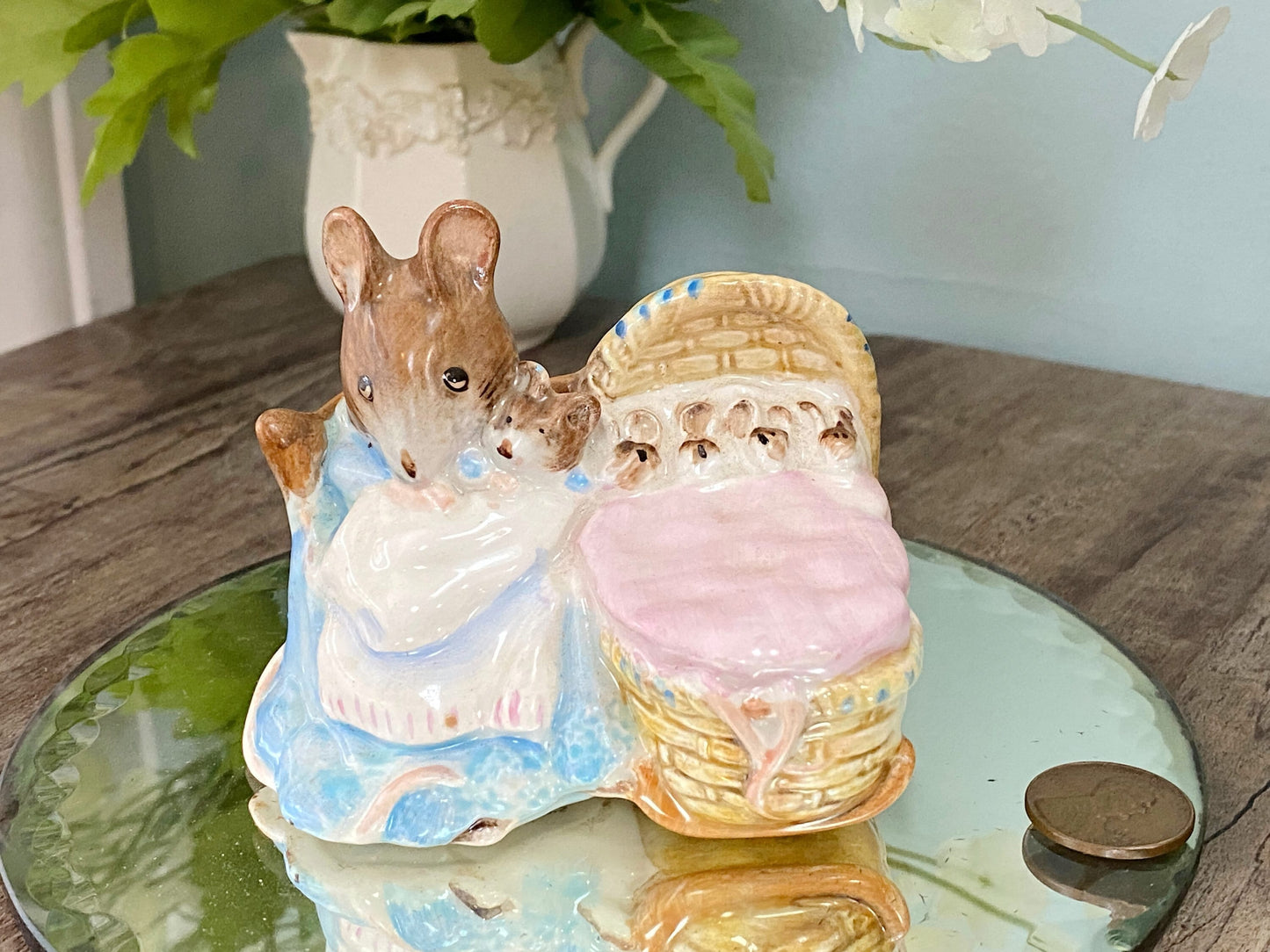 Midcentury Beatrix Potter's Hunca Munca Figurine