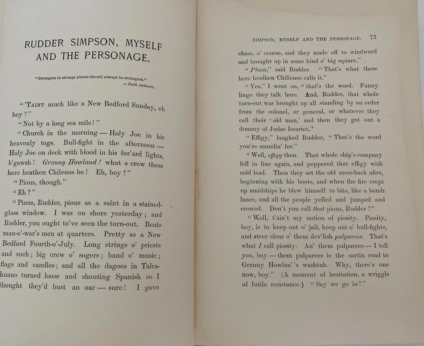 Antique Book, The Gam: Being a Group of Whaling Stories at Duckwells
