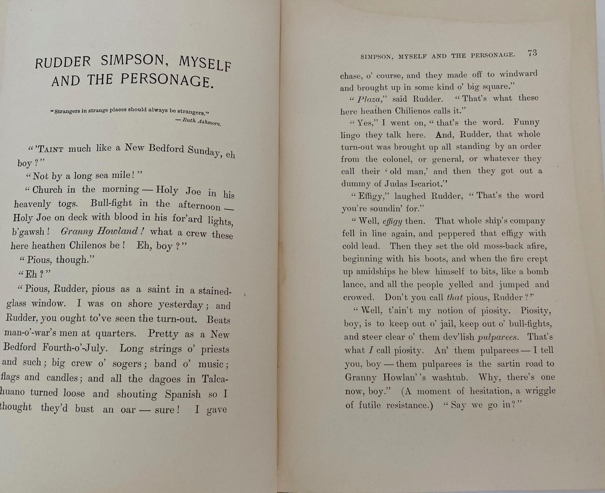 Antique Book, The Gam: Being a Group of Whaling Stories at Duckwells