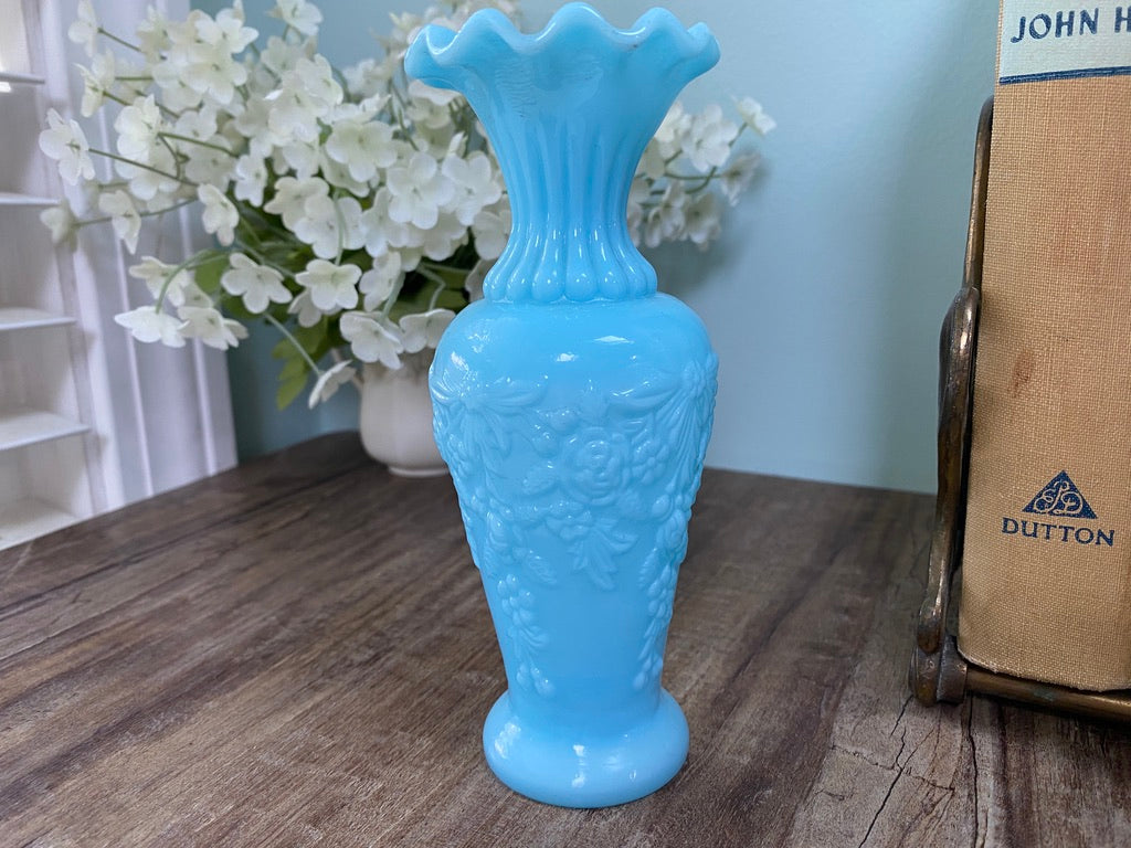 Vintage Portieux Vallerysthal Opaline French Glass Vase at Duckwells
