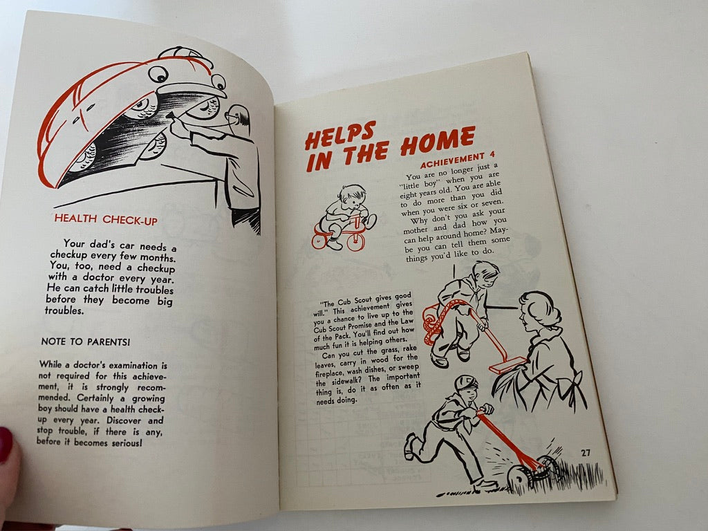 Vintage 1954 Wolf Cub Scout Book at Duckwells