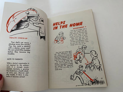 Vintage 1954 Wolf Cub Scout Book at Duckwells