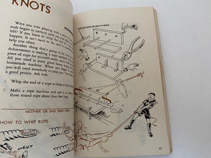 Vintage 1948 Lion Cub Scouts Handbook at Duckwells