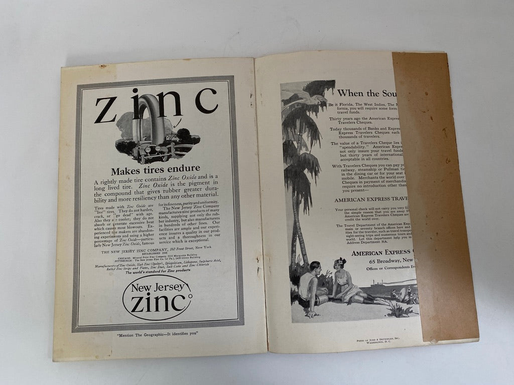 Antique National Geographic Magazine, November 1920 at Duckwells