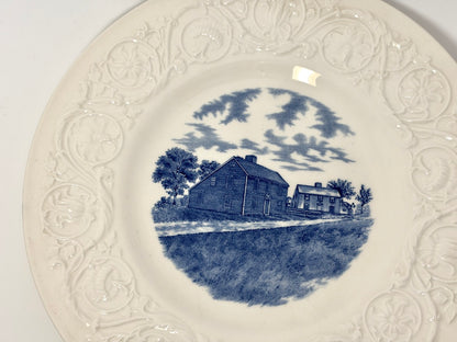 Vintage  Wedgwood Quincy Massachusetts Souvenir Plate, Presidents' Birthplaces