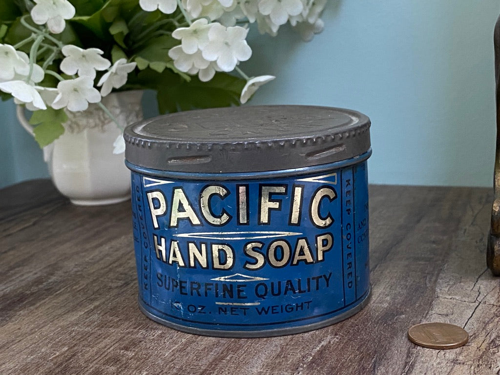 Vintage Pacific Hand Soap Tin at Duckwells