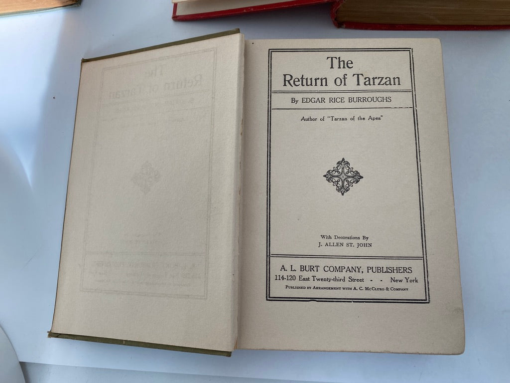 Antique Tarzan Hardcover Books at Duckwells