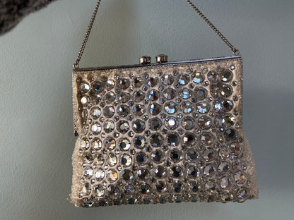 Vintage Rhinestone Beaded Evening Bag by Cyreld Paris at Duckwells