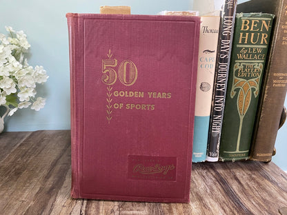 Vintage Book, 50 Golden Years of Sports Published by Rawlings at Duckwells