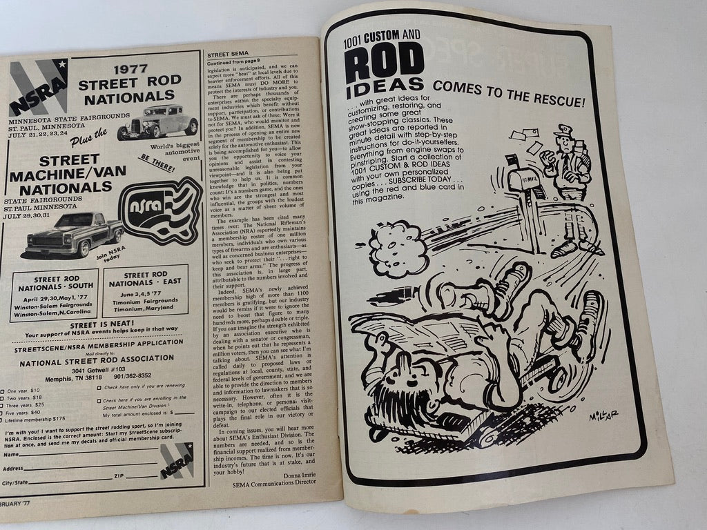 Vintage Rod Ideas Magazine February 1977, Custom Cars at Duckwells