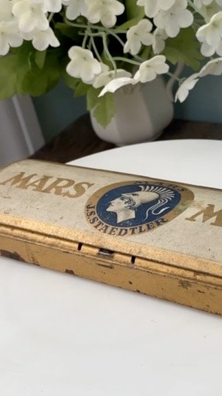 Antique Mars Pencil Tin at Duckwells