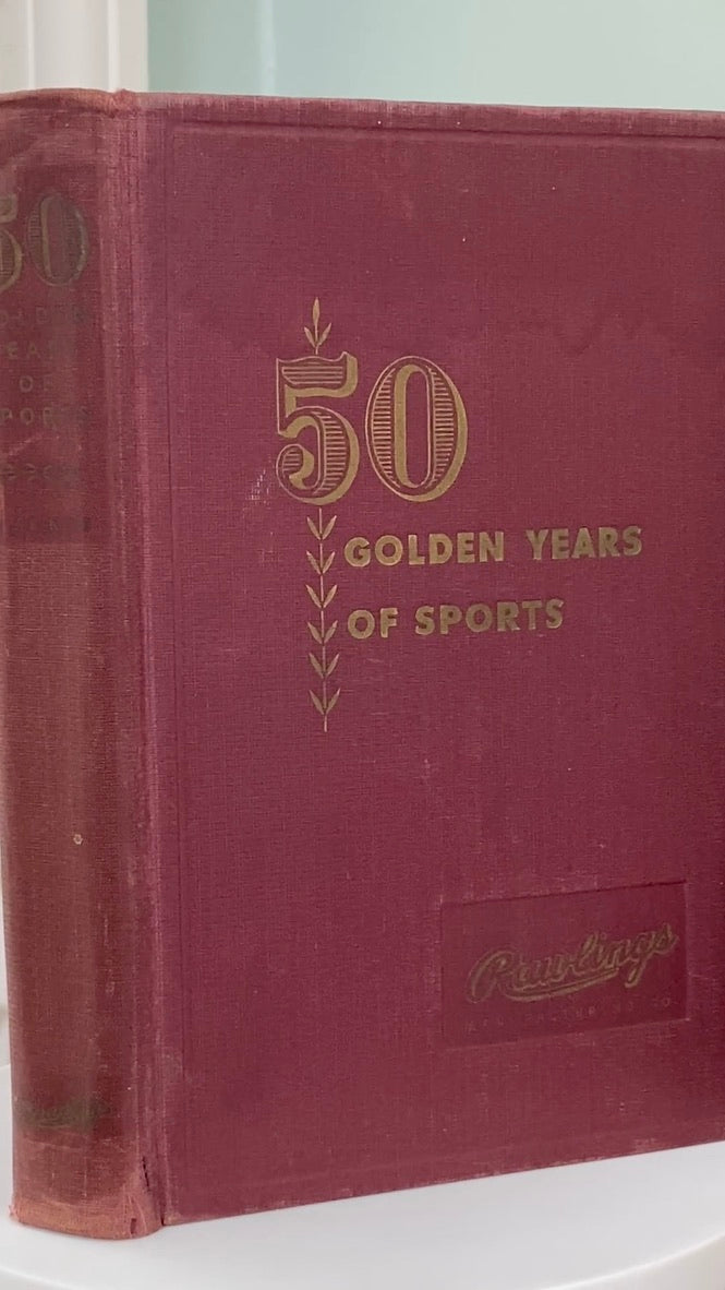 Vintage Book, 50 Golden Years of Sports Published by Rawlings at Duckwells
