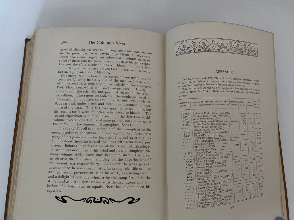 Antique Book, The Romance of the Colorado River at Duckwells