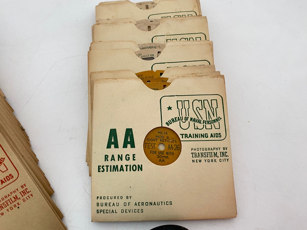 Vintage Sawyers View Master, 1940s US Navy Aviation Training Reels