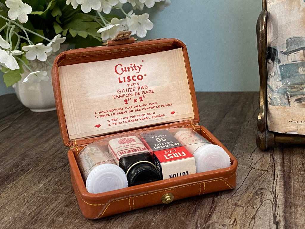 Vintage Miniature Suitcase First Aid Kit at Duckwells