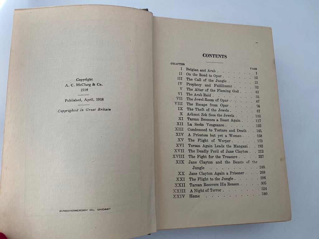 Antique Tarzan Hardcover Books at Duckwells