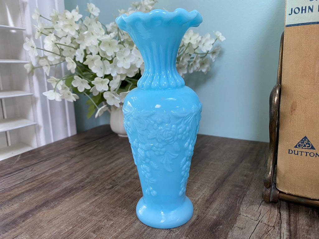 Vintage Portieux Vallerysthal Opaline French Glass Vase at Duckwells