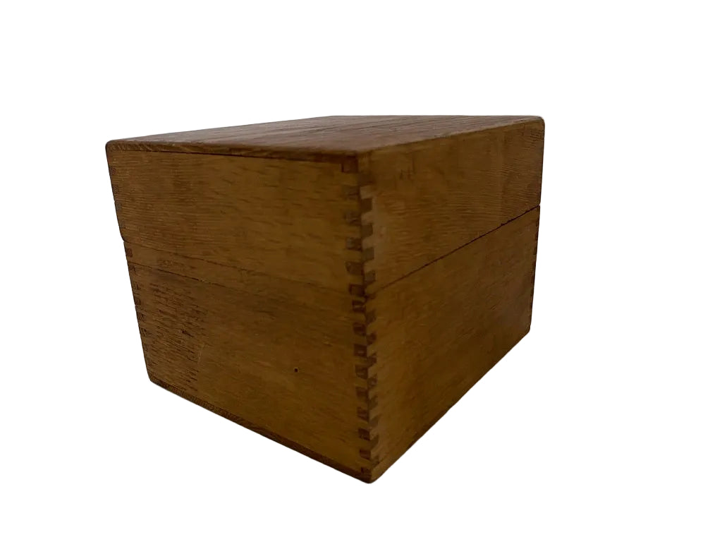 Vintage 1930s Wood Dovetailed Box at Duckwells