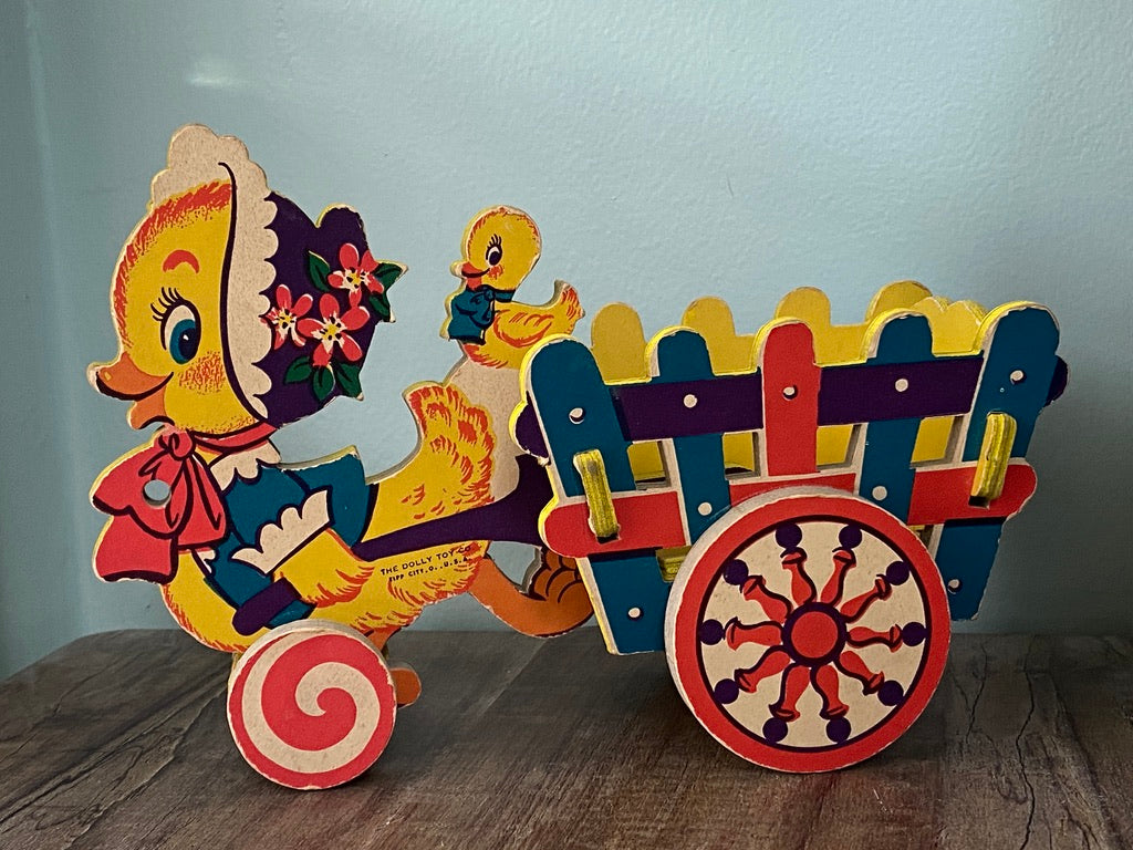 Vintage Toy Cart with Ducks by the Dolly Toy Company at Duckwells