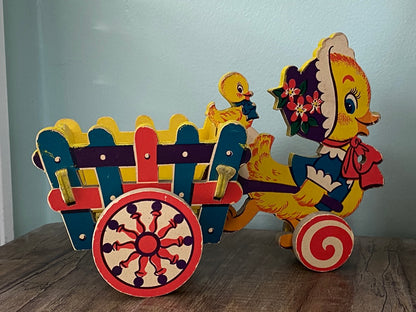 Vintage Toy Cart with Ducks by the Dolly Toy Company at Duckwells