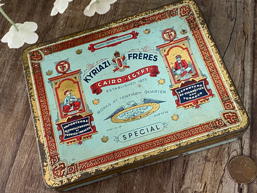 Antique Kyriazi Freres of Cairo Egypt Tin at Duckwells