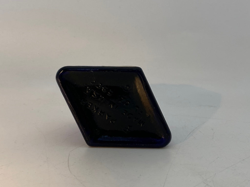 Vintage Parker Ink Quink Cobalt Blue Diamond Shaped Bottle