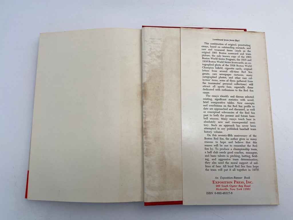 Vintage Boston Red Sox First Edition Book at Duckwells