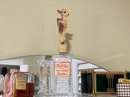Vintage Rudolph Reindeer Toilet Water Bottle