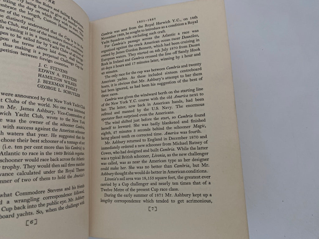 Vintage Sailing History Book, Sceptre, The Seventeenth Challenger at Duckwells