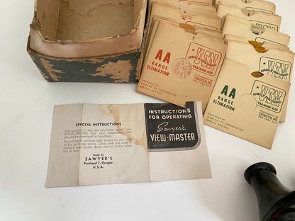 Vintage Sawyers View Master, 1940s US Navy Aviation Training Reels