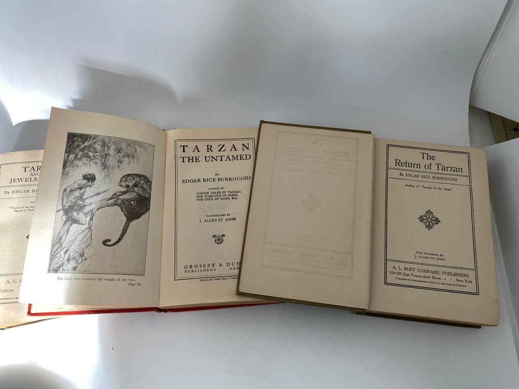 Antique Tarzan Hardcover Books at Duckwells