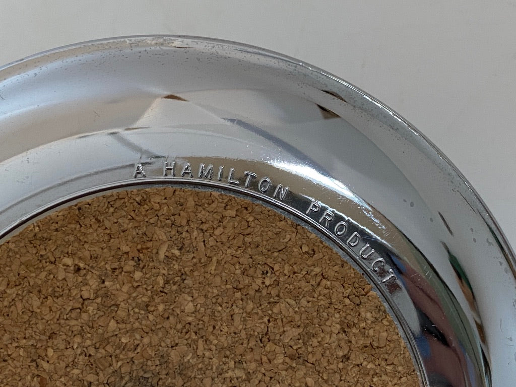 Midcentury Chrome Ashtray, Pincherette by Hamilton at Duckwells