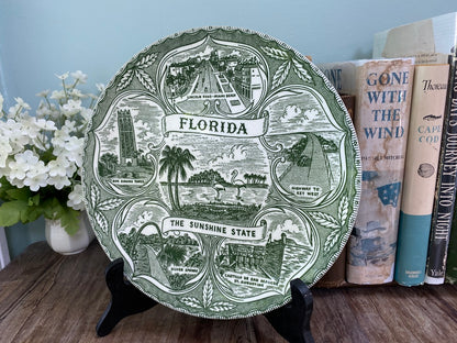 Vintage Florida Souvenir Plate at Duckwells