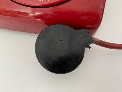 Vintage Red Rotary Dial Telephone at Duckwells