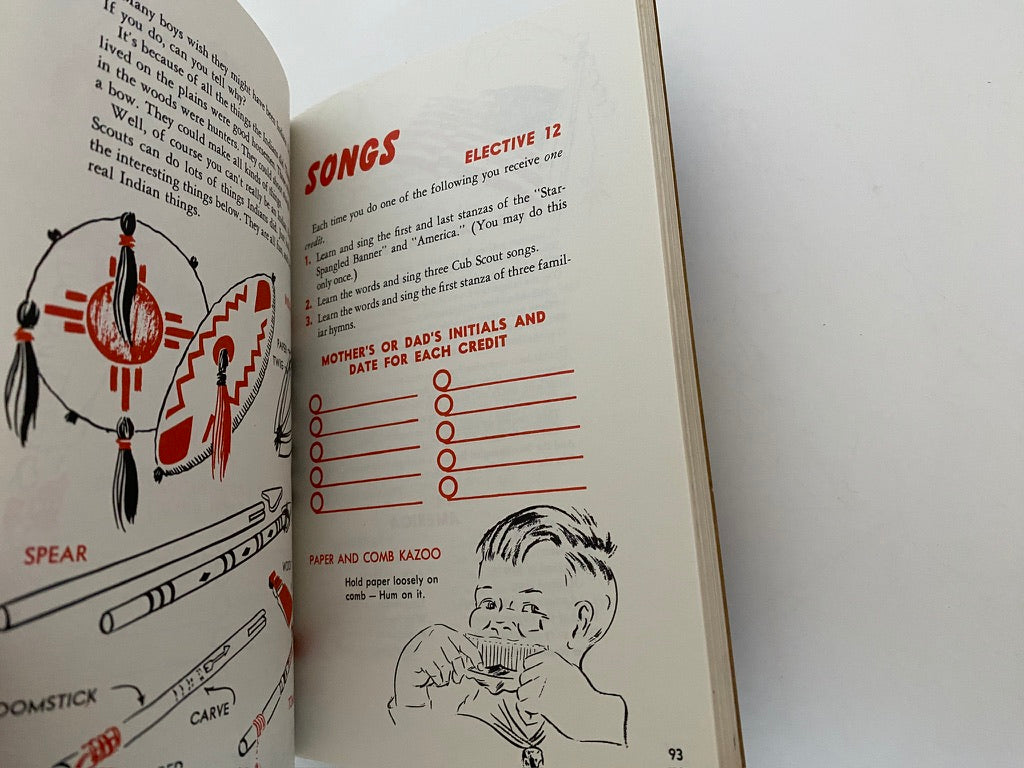 Vintage 1954 Wolf Cub Scout Book at Duckwells