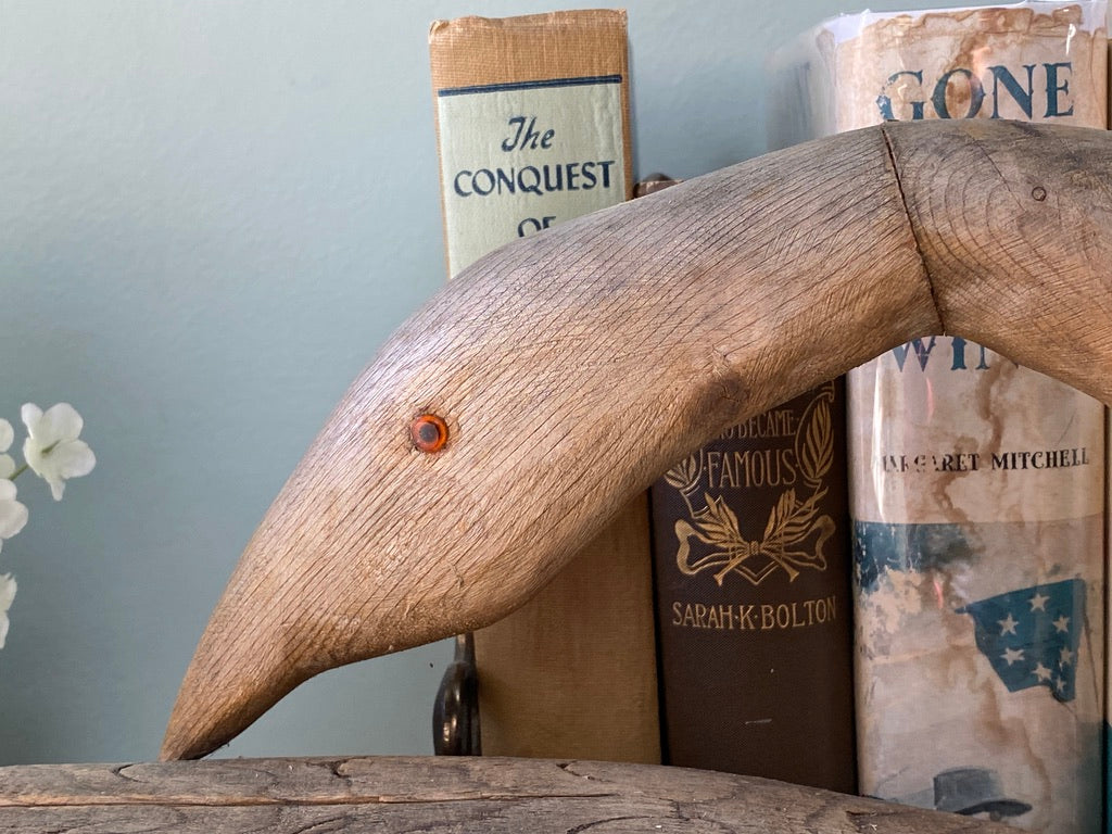 Vintage Hand Made Wooden Bird at Duckwells
