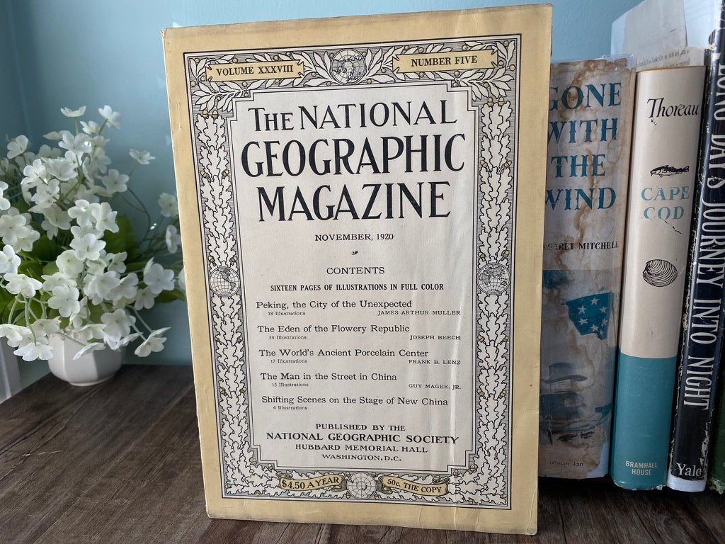 Antique National Geographic Magazine, November 1920 at Duckwells