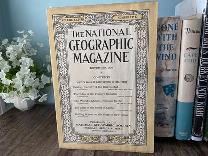 Antique National Geographic Magazine, November 1920 at Duckwells