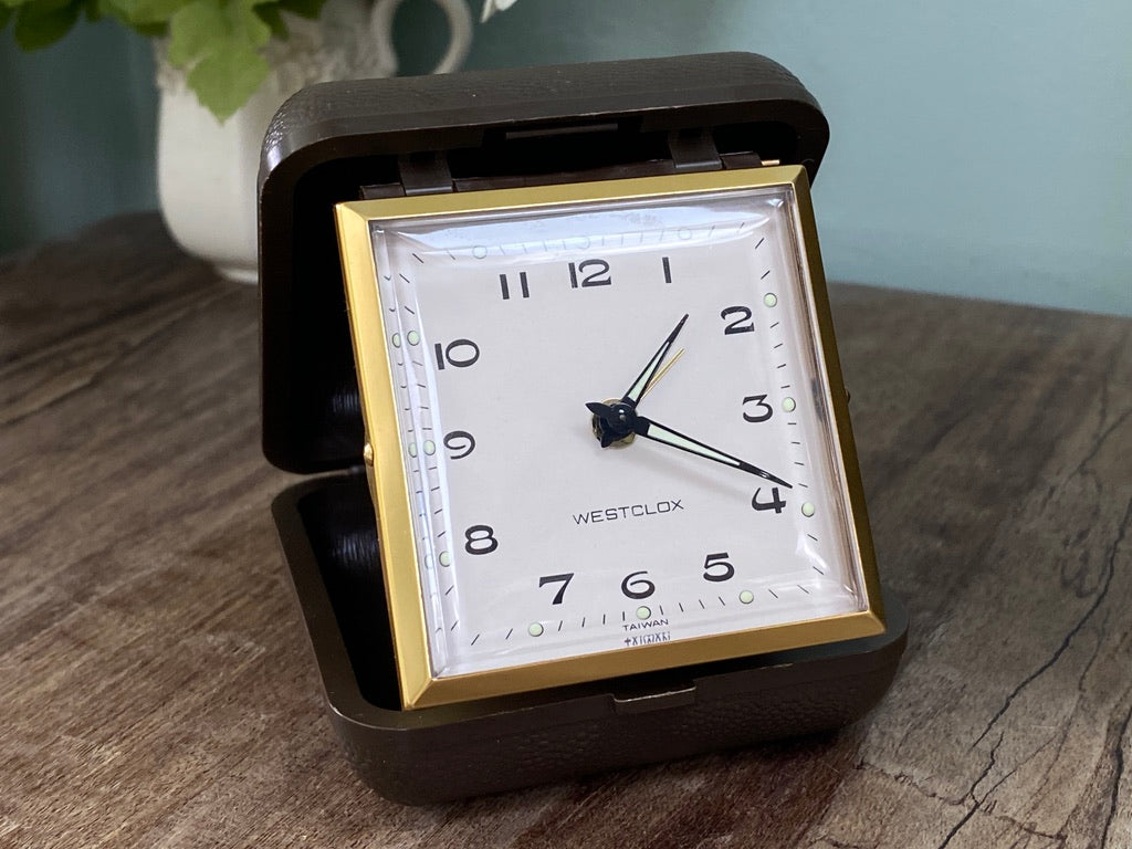Vintage Travel Alarm Clock at Duckwells