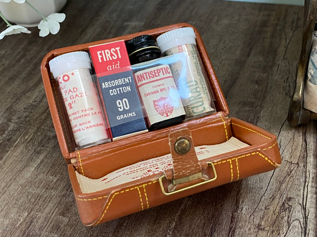 Vintage Miniature Suitcase First Aid Kit at Duckwells