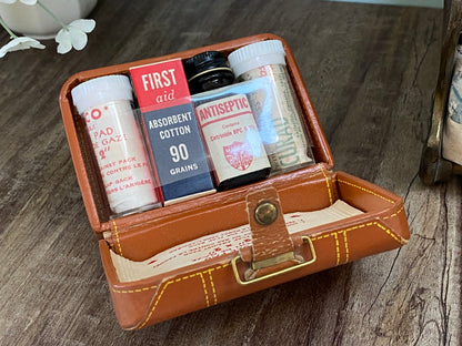 Vintage Miniature Suitcase First Aid Kit at Duckwells