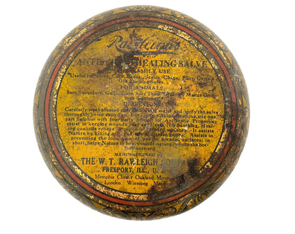 Antique Advertising Tin Rawleigh Salve for Man and Beast - Duckwells