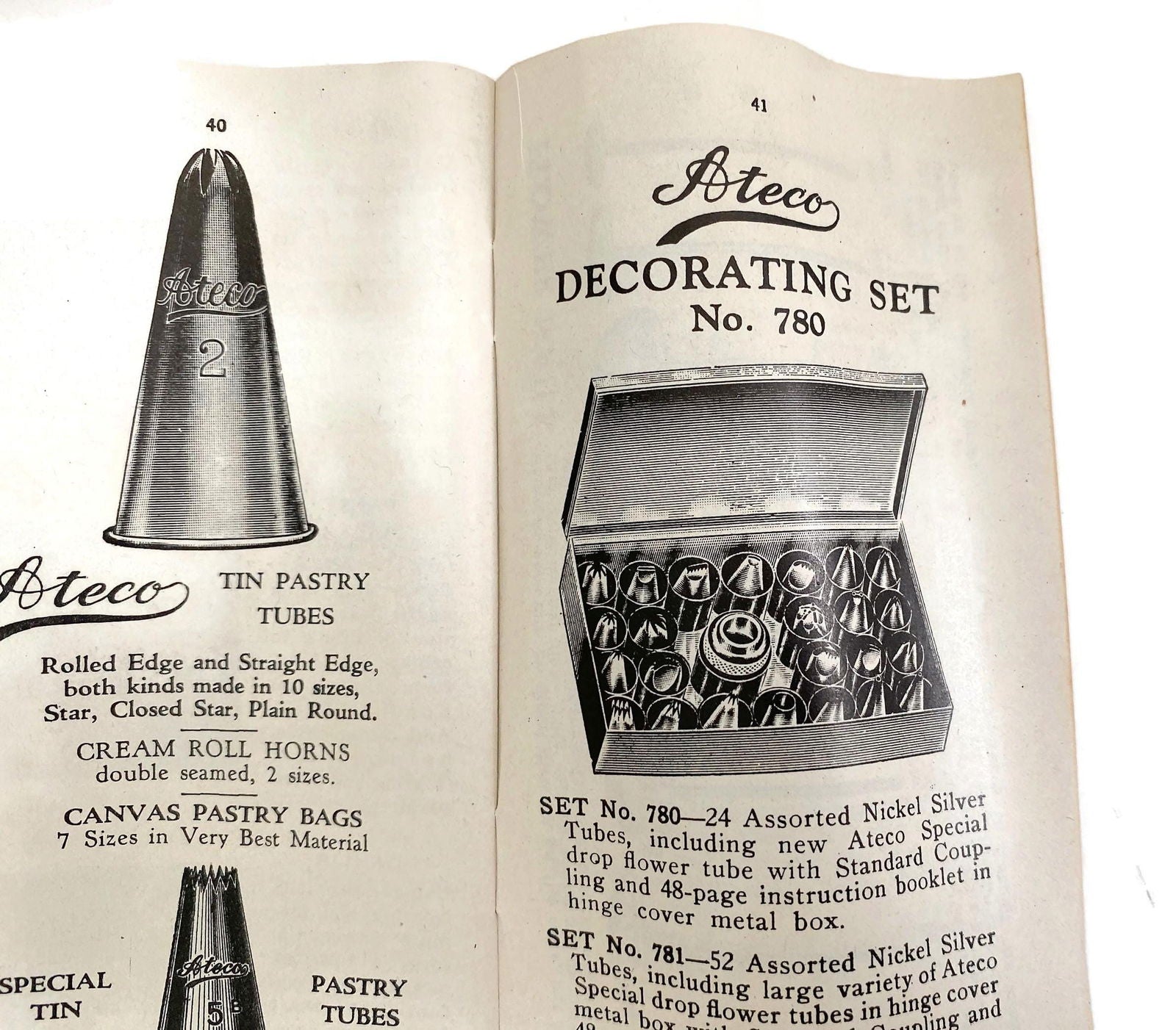 Antique Cake Decorating Kit by Ateco - Duckwells