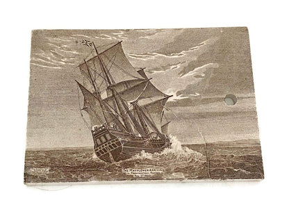 Antique Ceramic Calendar Tile - 1910 The Mayflower - Duckwells